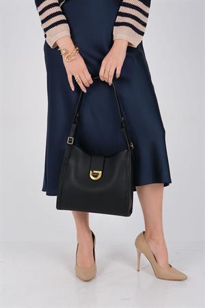 Silver & Polo 1242 Kadın Omuz Çantası Siyah