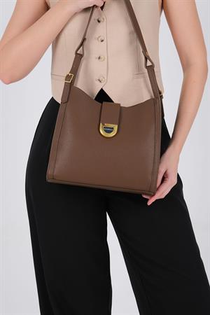 Silver & Polo 1242 Kadın Omuz Çantası Kahve