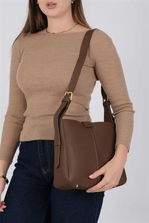 Silver & Polo 1249 Kadın Omuz Çantası Kahve