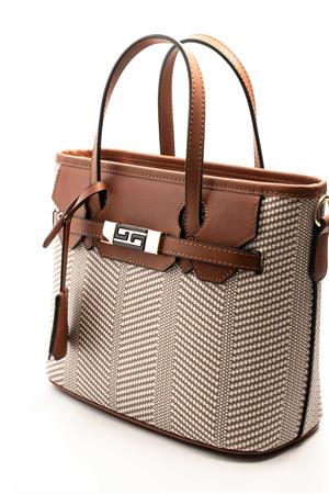 Silver & Polo SP1185 Kadın El Çantası Bej-Taba