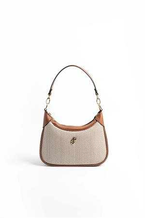 Silver & Polo SP1180 Kadın Omuz Çantası Bej-Taba
