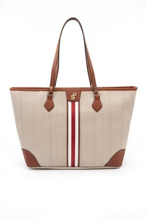Silver & Polo SP1169 Kadın Omuz Çantası Bej-Taba