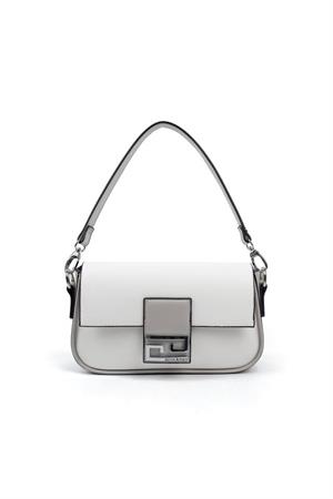 Silver & Polo SP1179 Kadın Omuz Çantası Beyaz-A.Gri
