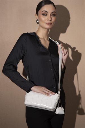 Sısley SLY214 Omuz Çantası Beyaz