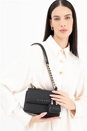Sısley SLY265 Kadın Omuz Çantası Siyah