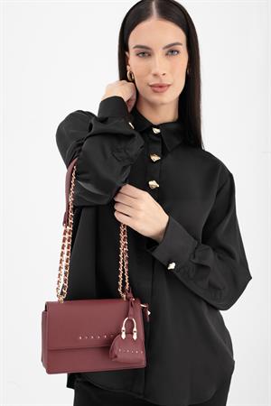 Sısley SLY265 Kadın Omuz Çantası Bordo