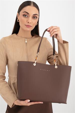 Sısley SLY285 Kadın Omuz Çantası Kahve