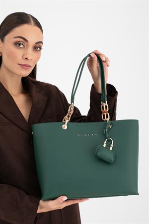 Sısley SLY285 Kadın Omuz Çantası Zümrüt