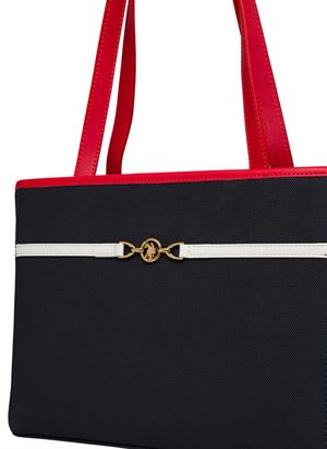 U.S Polo US25233 Omuz Çantası Lacivert-Kırmızı-Beyaz