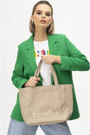 United Benetton BNT1163 Omuz Çantası Kum