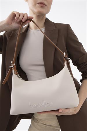 United Benetton BNT1594 Omuz Çantası Bej-Camel