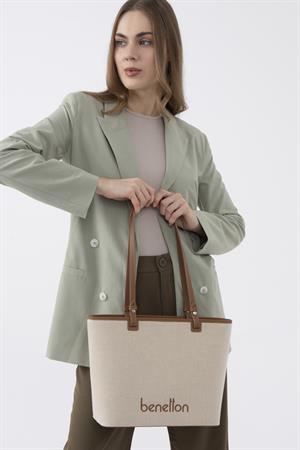 United Benetton BNT1542 Omuz Çantası Camel