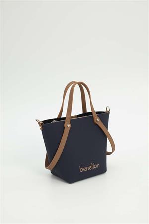 United Benetton BNT1680 Kadın Omuz Çantası Lacivert-Camel