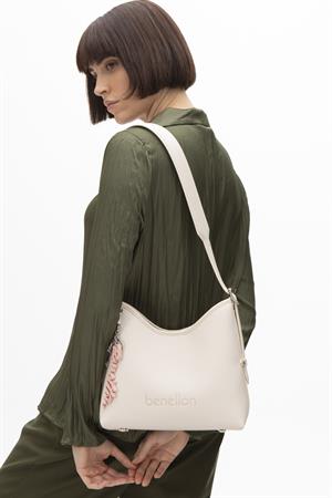 United Benetton BNT1534 Omuz Çantası Bej