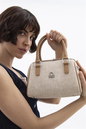 United Benetton BNT1613 Omuz Çantası Bej-Camel