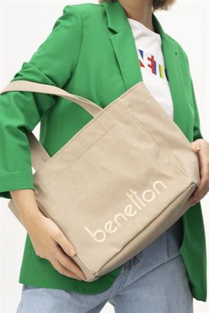 United Benetton BNT1163 Omuz Çantası Kum