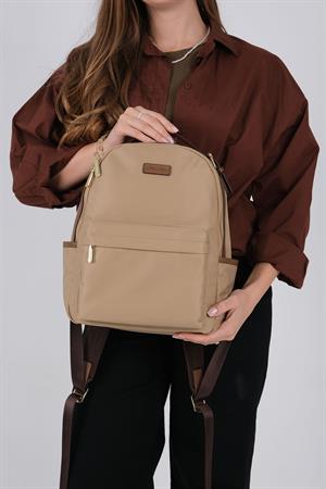 Silver & Polo 1206 Kadın Sırt Çantası Vizon-Camel