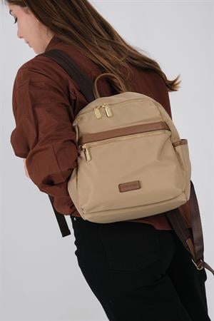 Silver & Polo 1209 Kadın Sırt Çantası Vizon-Camel