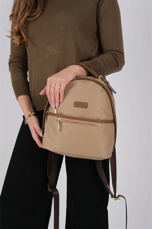 Silver & Polo 1212 Kadın Sırt Çantası Vizon-Camel