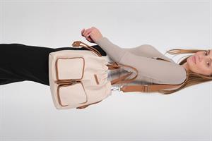 Silver & Polo 1232 Kadın Sırt Çantası Bej-Taba