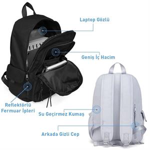 Smart Bags 3238 Sırt Çantası Jean Mavi