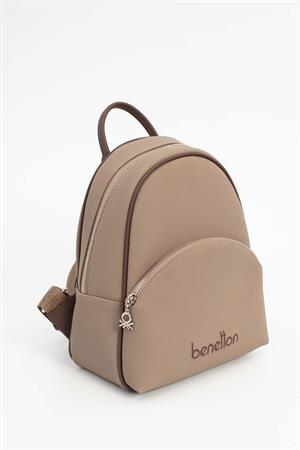 United Benetton BNT1676 Kadın Sırt Çantası Vizon-Kahve