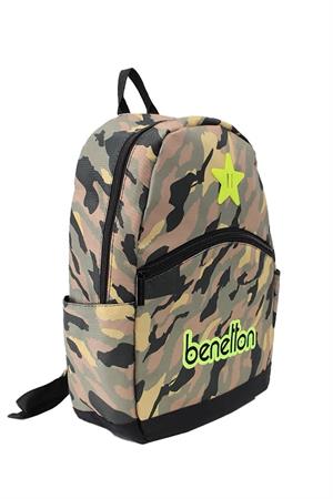 United Benetton 76063 Sırt Çantası Kamuflaj-Yeşil