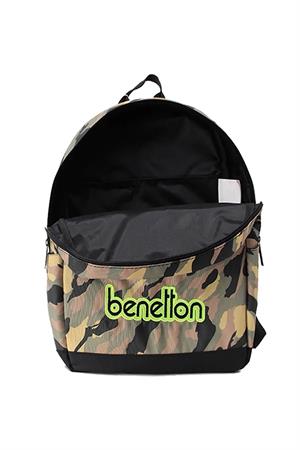 United Benetton 76063 Sırt Çantası Kamuflaj-Yeşil