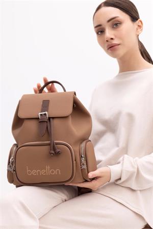 United Benetton BNT1409 Sırt Çantası Camel-Kahve