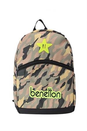 United Benetton 76063 Sırt Çantası Kamuflaj-Yeşil