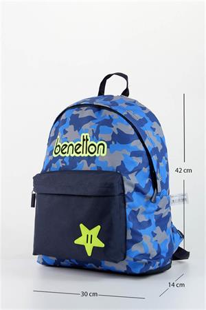 United Benetton 76059 Sırt Çantası Kamuflaj- Lacivert