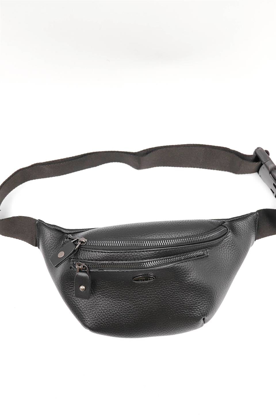 TR2023-SoftArı DeriBel Çantası & FreeBagArı Deri TR2023 Bel Çantası & FreeBag Siyah