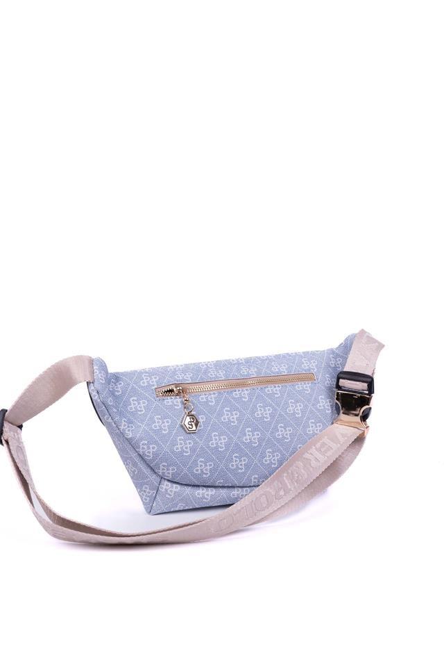 SP1192-M178Silver & PoloBel Çantası & FreeBagSilver & Polo SP1192 Kadın Bel Çantası & FreeBag Mavi-Ten