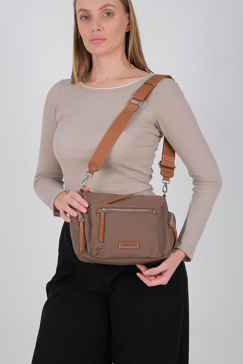 1229-M206Silver & PoloÇapraz ÇantaSilver & Polo 1229 Kadın Çapraz Çanta Kahve-Taba