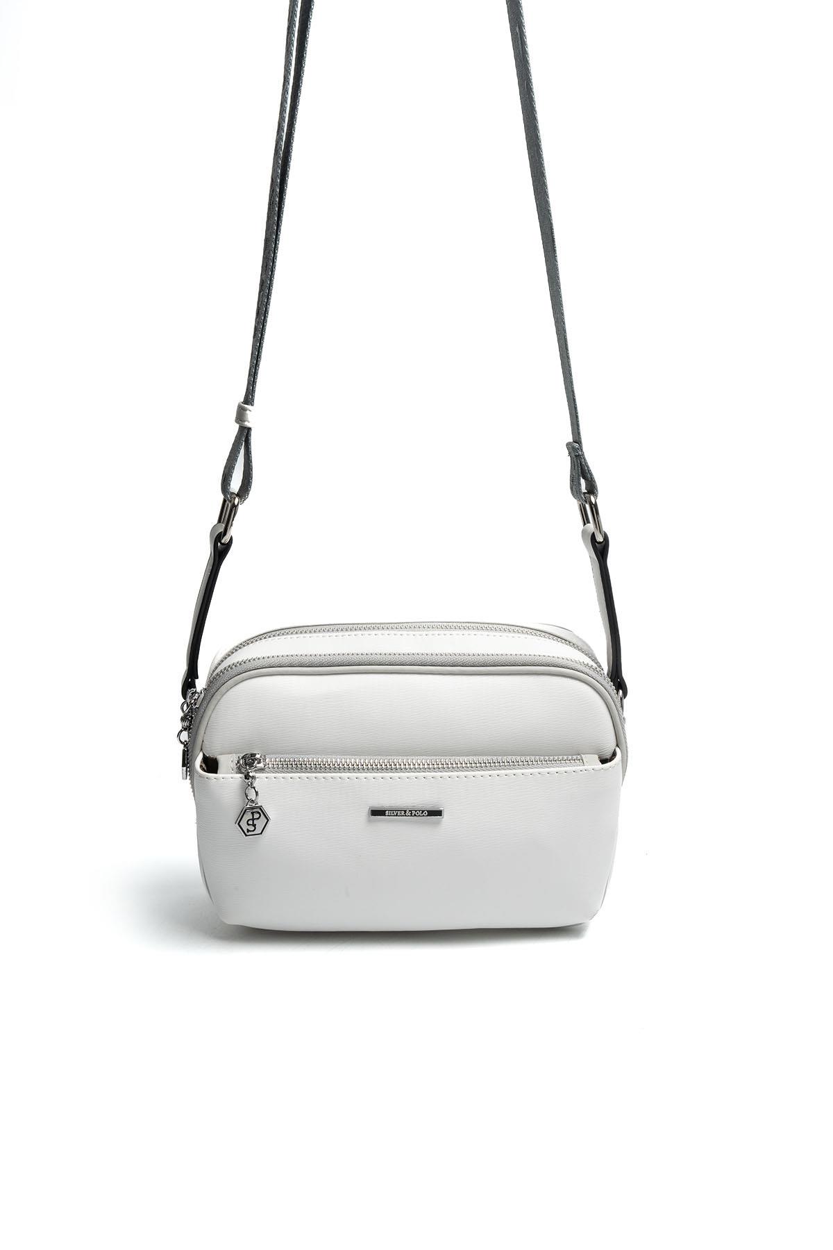 SP1162-M105Silver & PoloÇapraz ÇantaSilver & Polo SP1162 Kadın Çapraz Çanta Beyaz-A.Gri