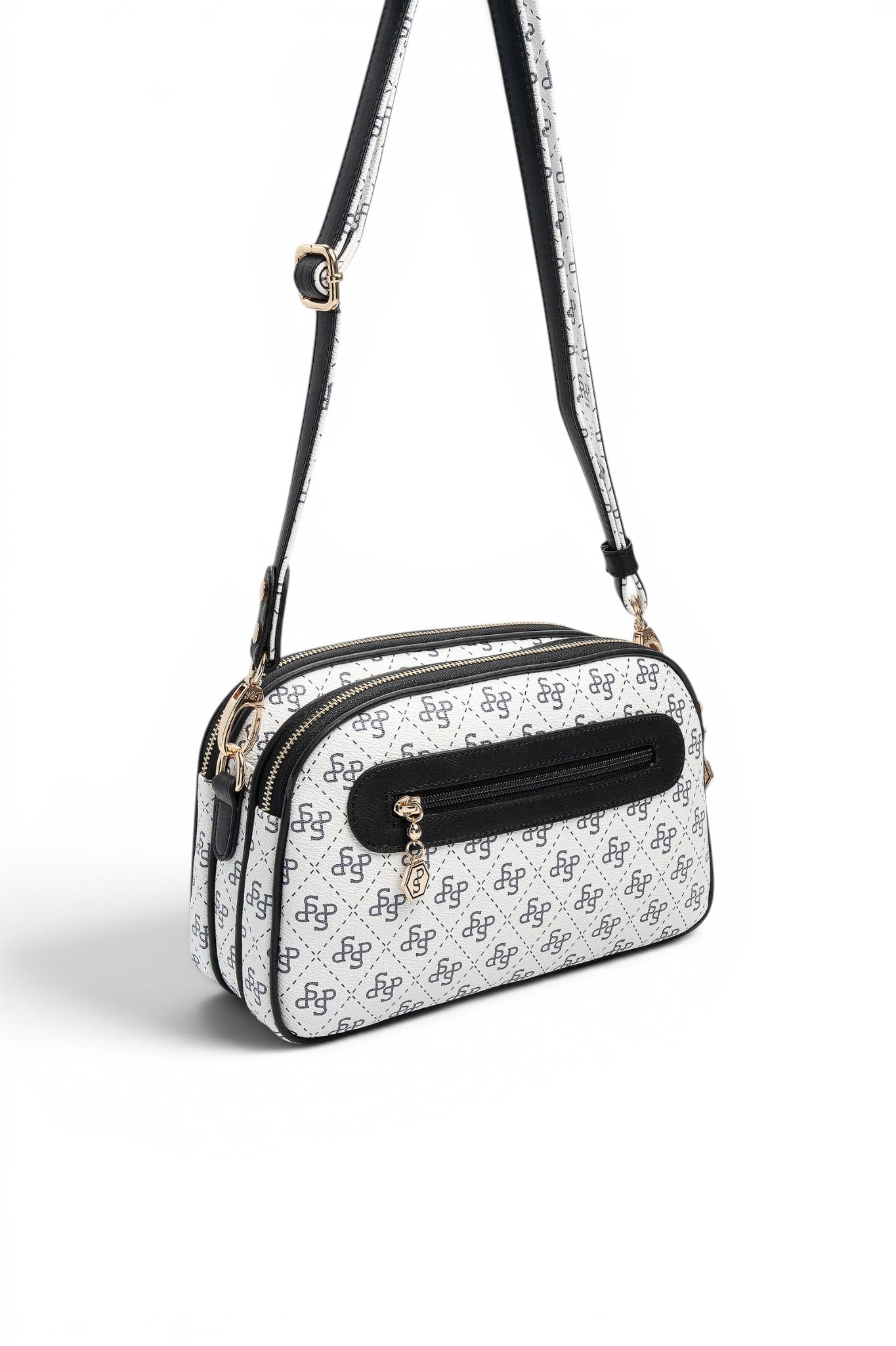 SP745-M178Silver & PoloÇapraz ÇantaSilver & Polo SP745 Kadın Çapraz Çanta Beyaz-Siyah