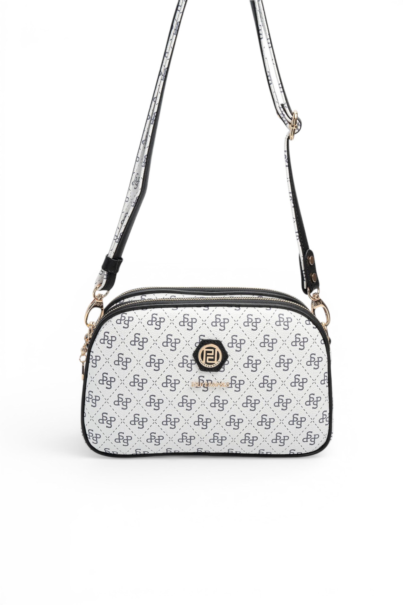 SP745-M178Silver & PoloÇapraz ÇantaSilver & Polo SP745 Kadın Çapraz Çanta Beyaz-Siyah