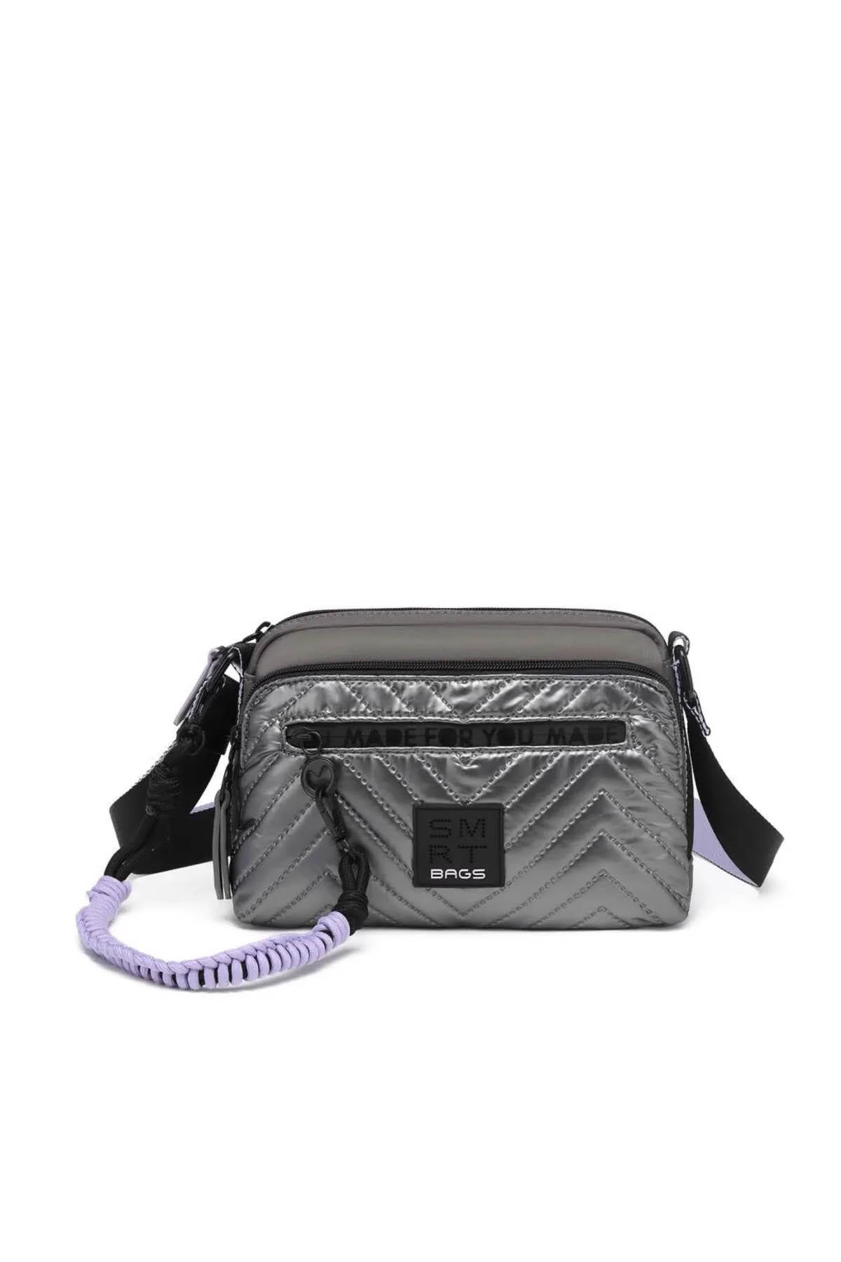 3249-MoncSmart BagsÇapraz ÇantaSmart Bags 3249 Çapraz Çanta Gri-Lila