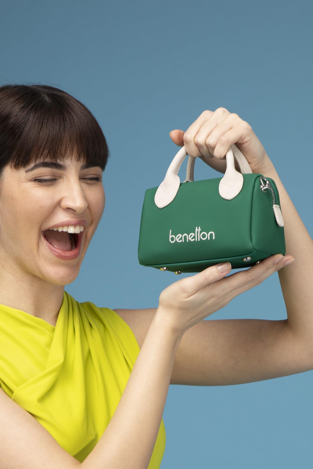 BNT1593-SoftUnited BenettonÇapraz ÇantaUnited Benetton BNT1593 Çapraz Çanta Zümrüt-Bej