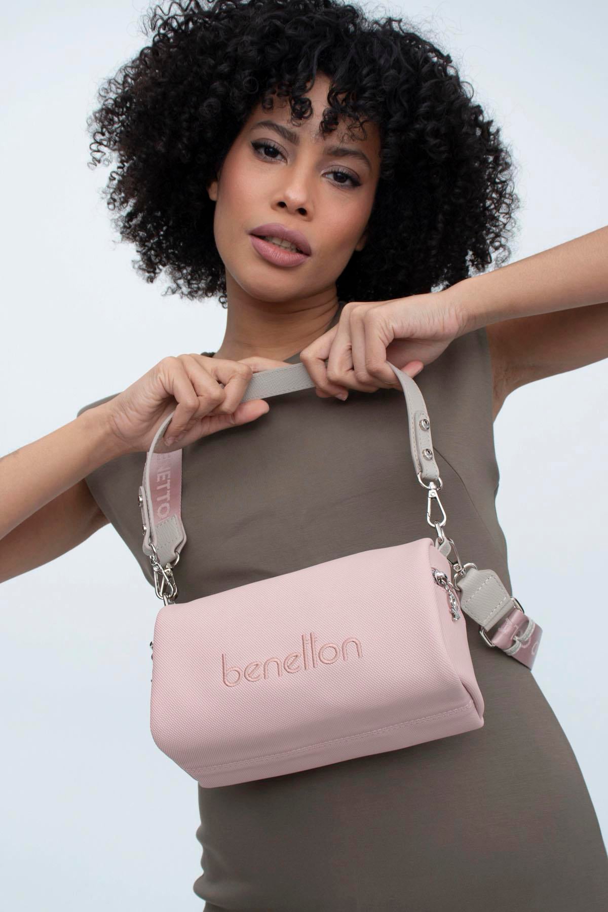 BNT1364-SoftUnited BenettonÇapraz ÇantaUnited Benetton BNT1364 Çapraz Çanta Pudra-Taş