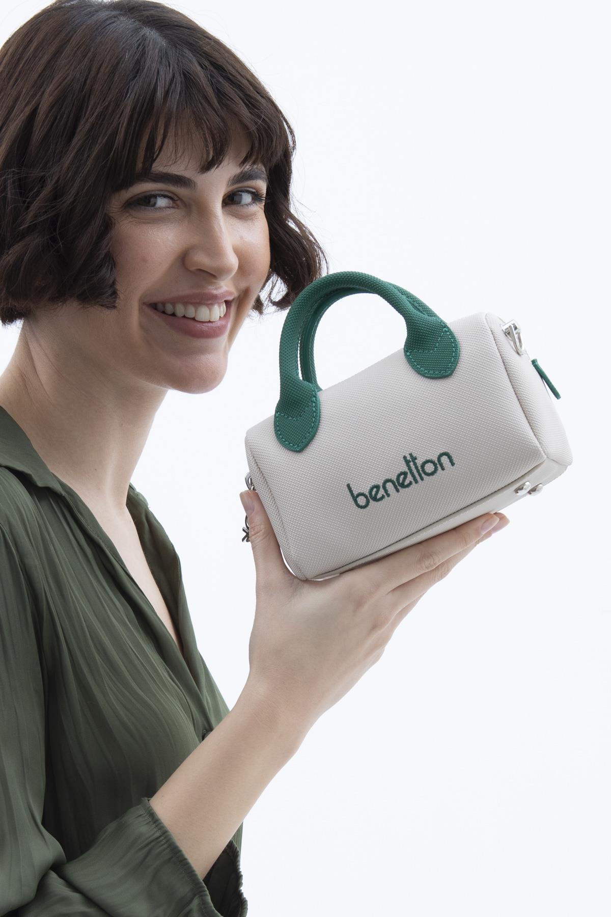 BNT1593-SoftUnited BenettonÇapraz ÇantaUnited Benetton BNT1593 Çapraz Çanta Bej-Zümrüt
