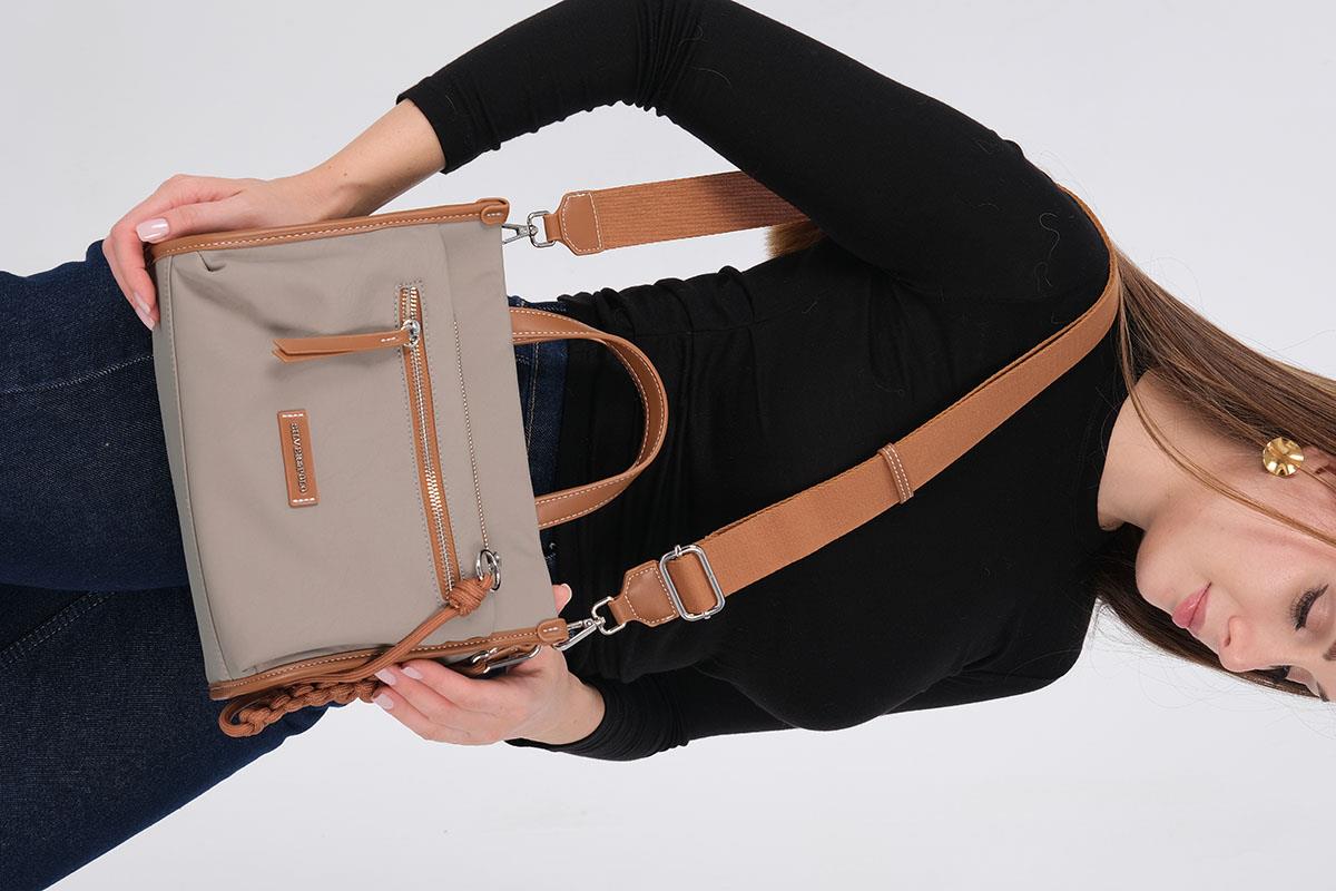 1228-M206Silver & PoloEl ÇantasıSilver & Polo 1228 Kadın El Çantası Yeşil-Taba