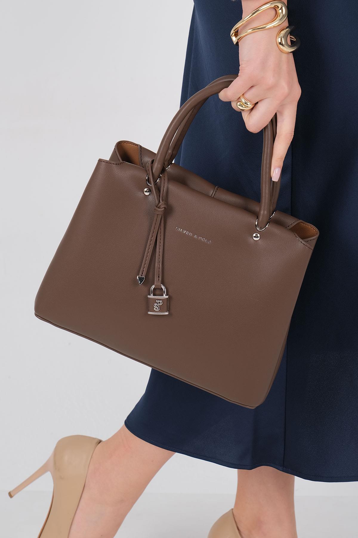 1236-M207Silver & PoloEl ÇantasıSilver & Polo 1236 Kadın El Çantası Kahve