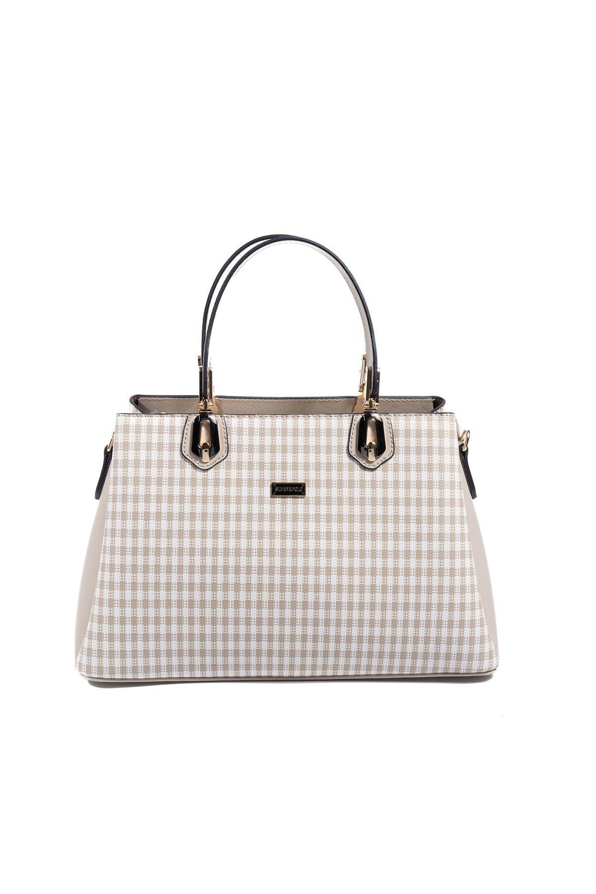 SP1253-M191Silver & PoloEl ÇantasıSilver & Polo SP1253 Kadın El Çantası Kum Beji-Kum