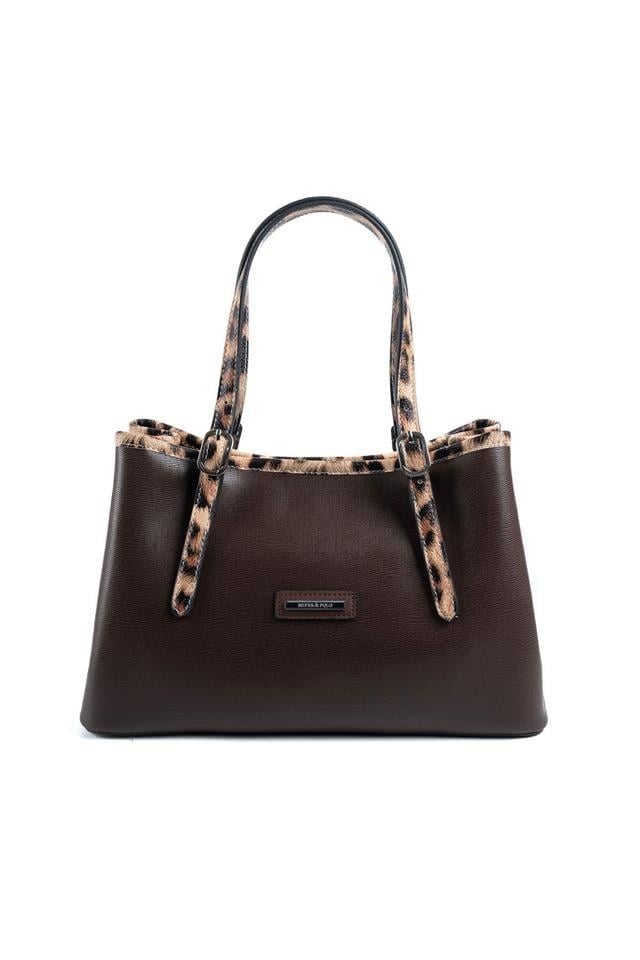 SP1252-M105Silver & PoloEl ÇantasıSilver & Polo SP1252 Kadın El Çantası Kahve-Leopar Taba