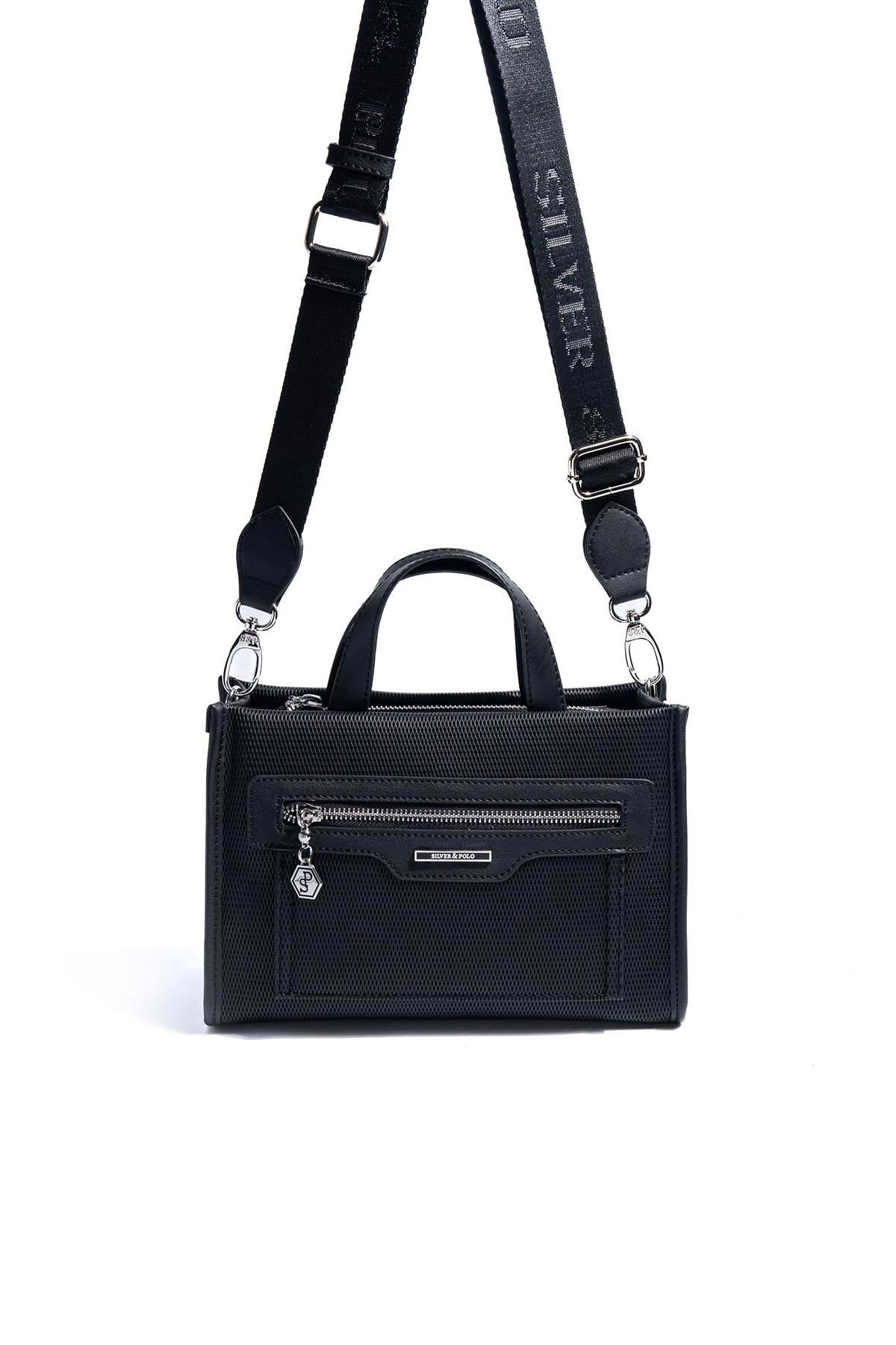 SP1271-M86Silver & PoloEl ÇantasıSilver & Polo SP1271 Kadın El Çantası Siyah