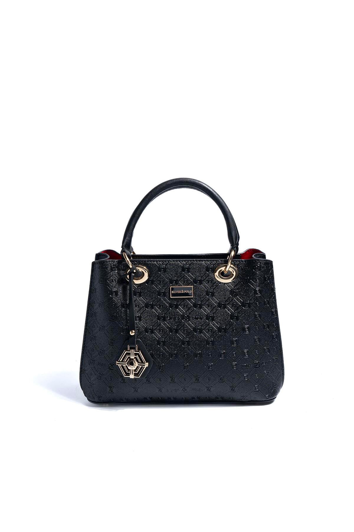 SP1272-M46Silver & PoloEl ÇantasıSilver & Polo SP1272 Kadın El Çantası Siyah