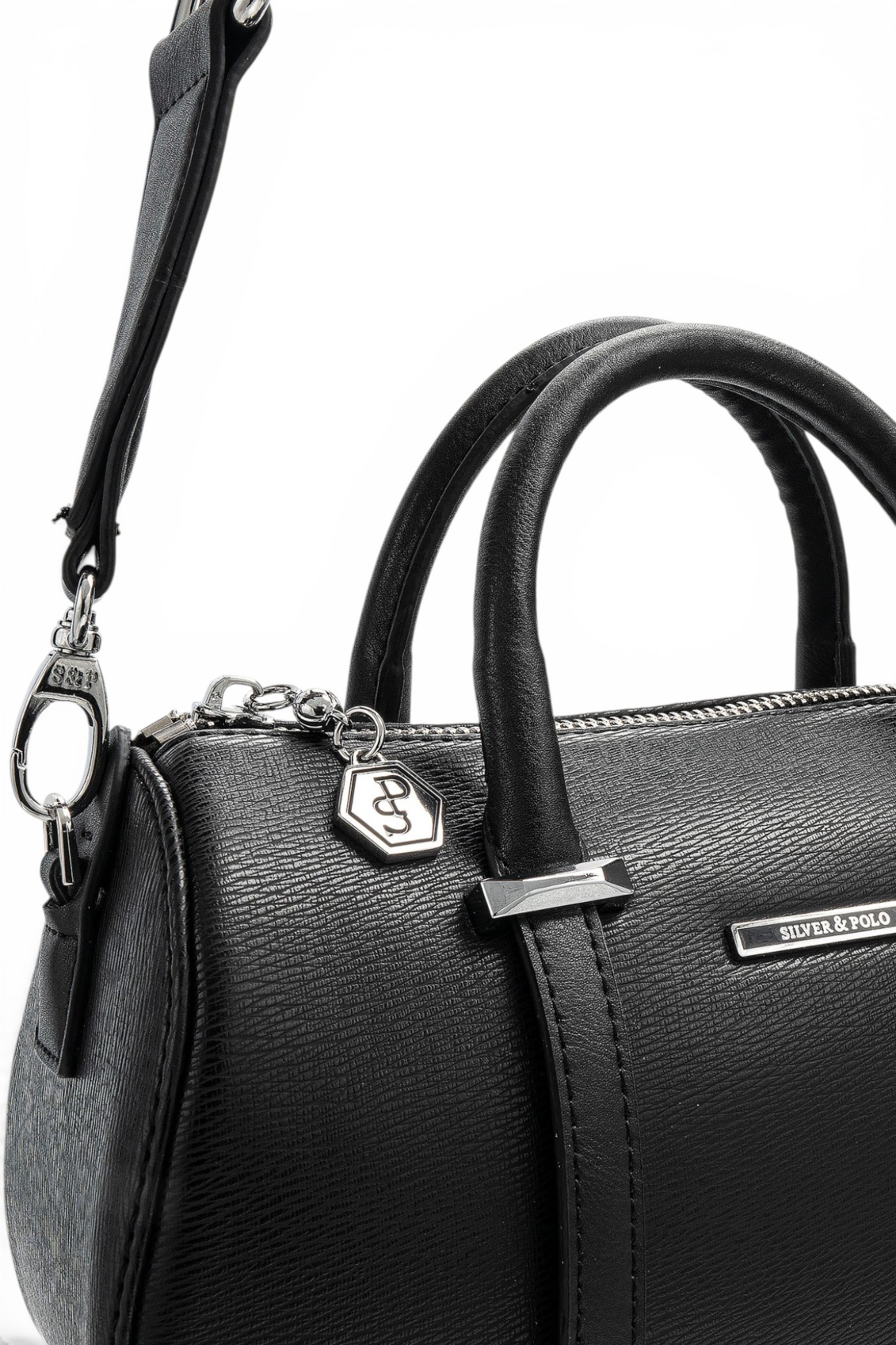 SP1289 Kadın El Çantası_100Silver & PoloEl ÇantasıSilver & Polo SP1289 Kadın El Çantası Siyah