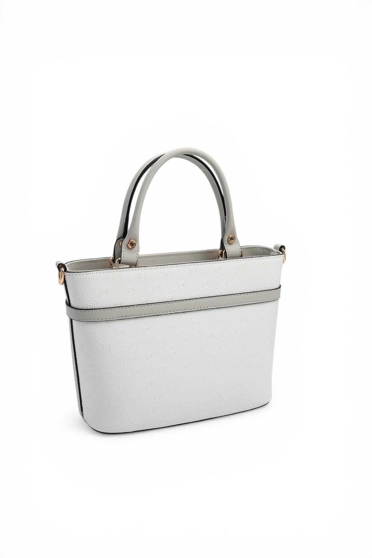 SP1283-M46Silver & PoloEl ÇantasıSilver & Polo SP1283 Kadın El Çantası Beyaz-A.Gri