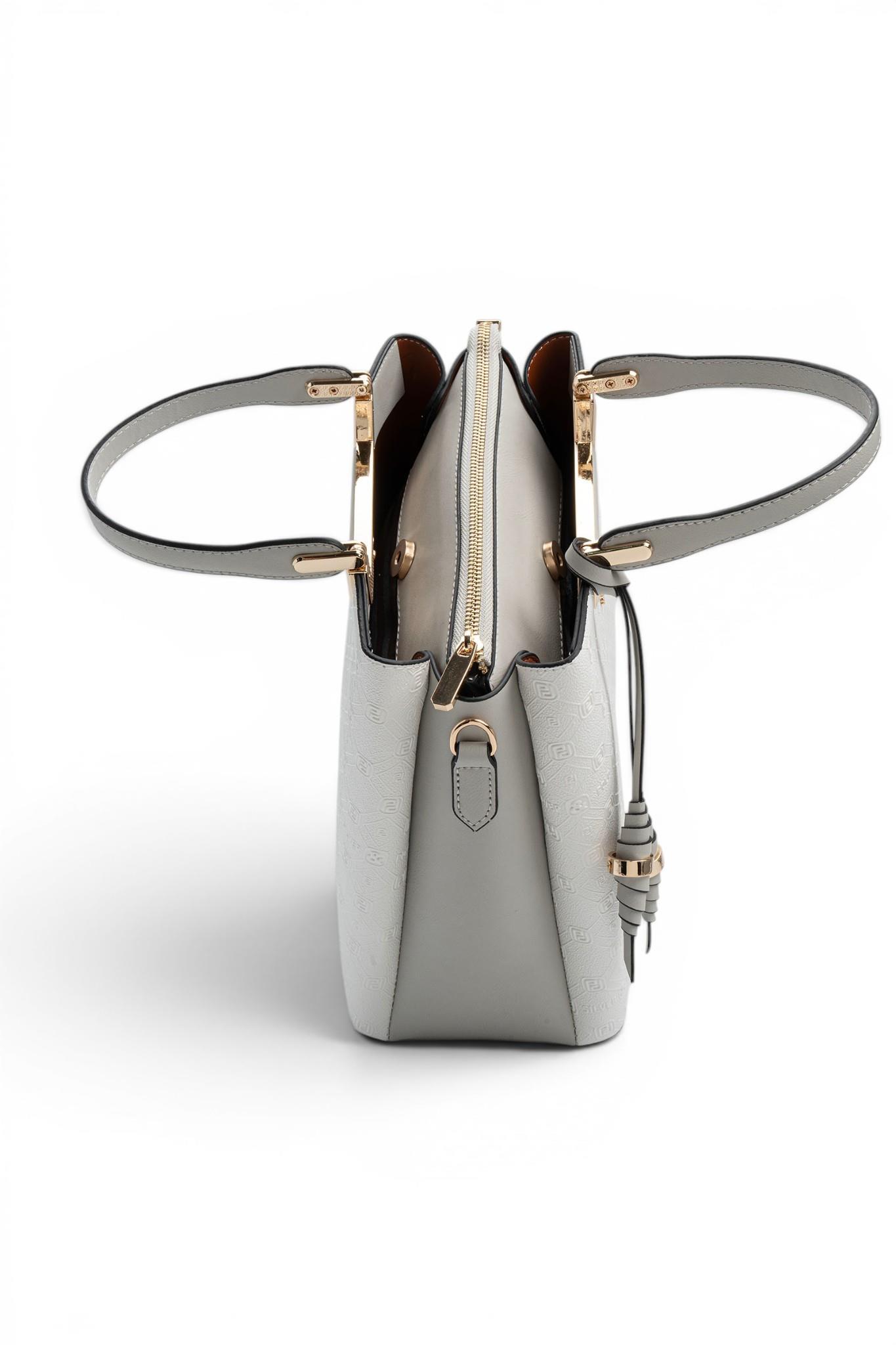 SP969-M46Silver & PoloEl ÇantasıSilver & Polo SP969 Kadın El Çantası Beyaz-A.Gri